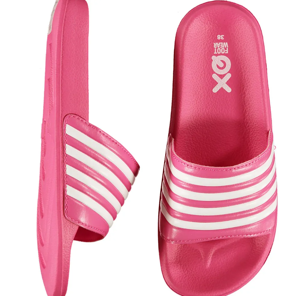 XQ 000125994005 slippers dames fuchsia white
