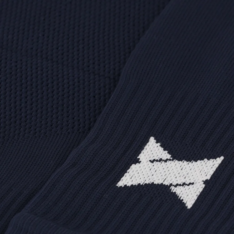 Xtreme Sockswear Pro Footless Soccer sleeves navy 2-pack