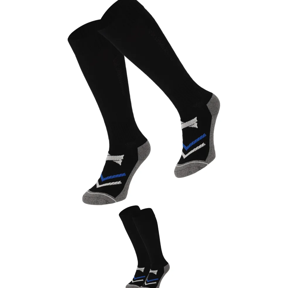 Xtreme Sockswear Pro Soccer voetbalsokken black 2-pack