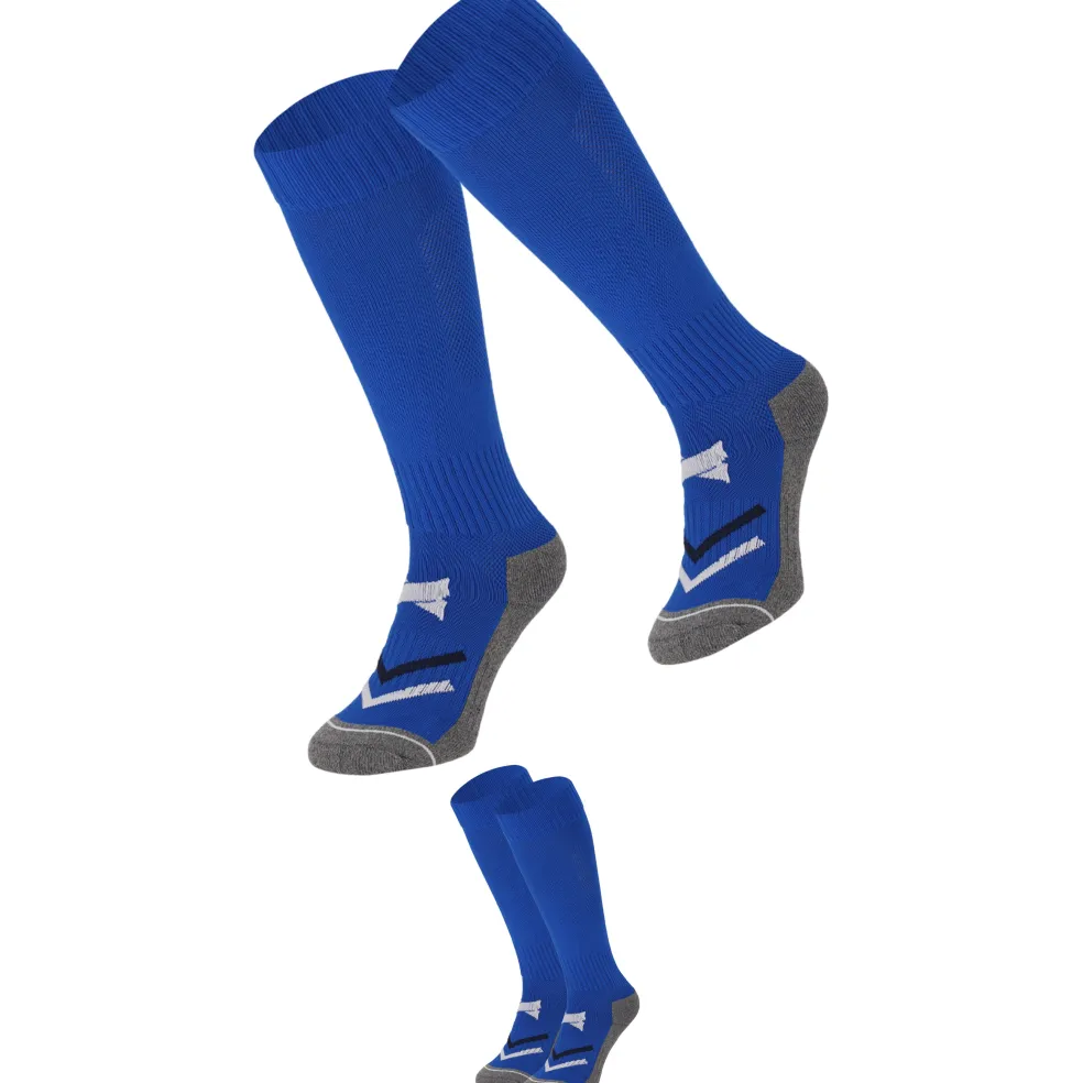 Xtreme Sockswear Pro Soccer voetbalsokken kobalt blue 2-pack